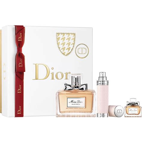 miss dior trio gift sete|miss dior perfume sets.